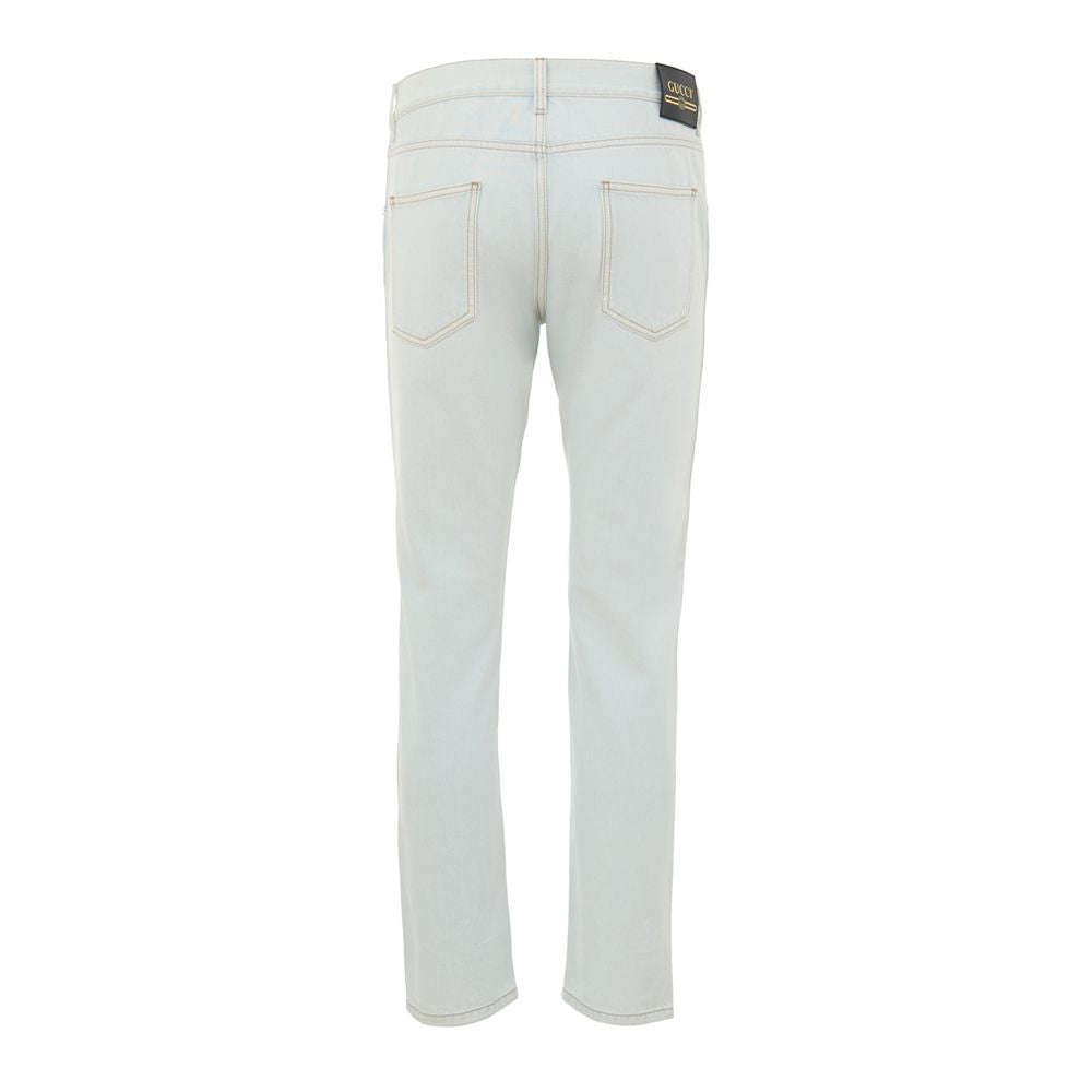 Blue Cotton Jeans Denim