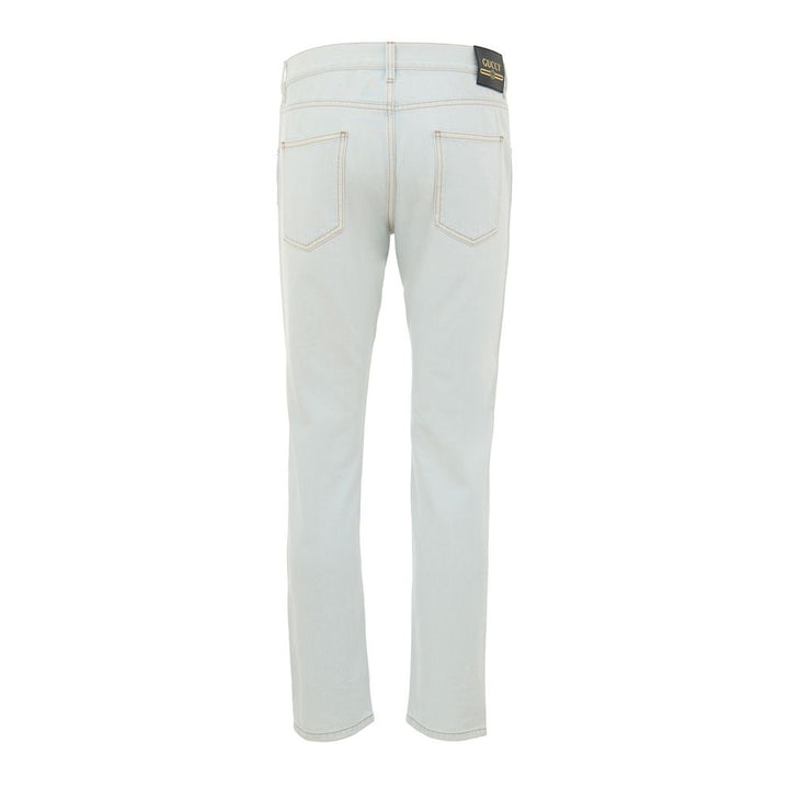 Blue Cotton Jeans Denim