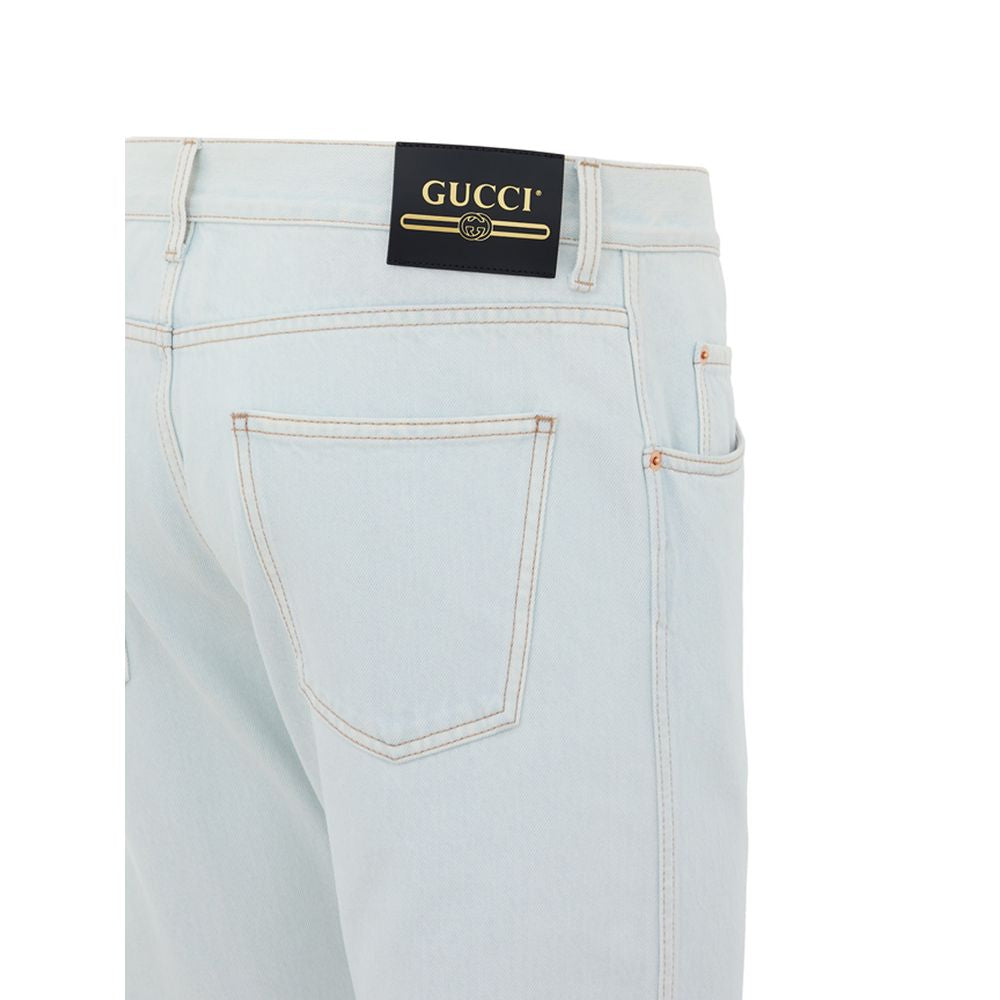 Blue Cotton Jeans Denim