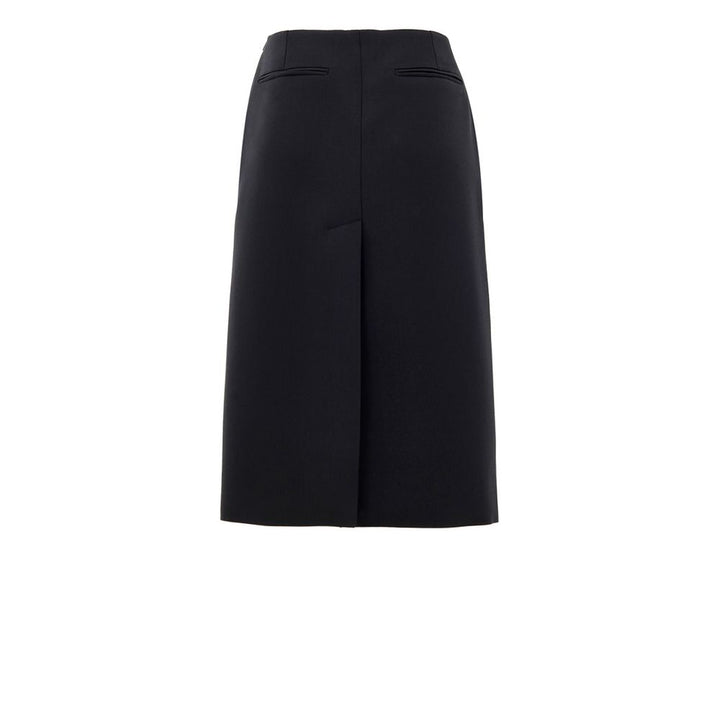 Black Wool Skirt