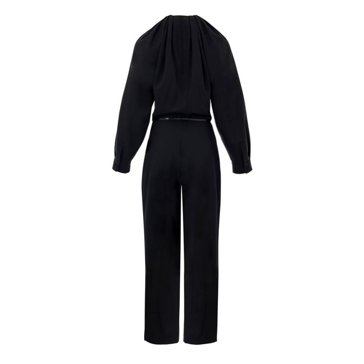 Black Wool Jumpsuit