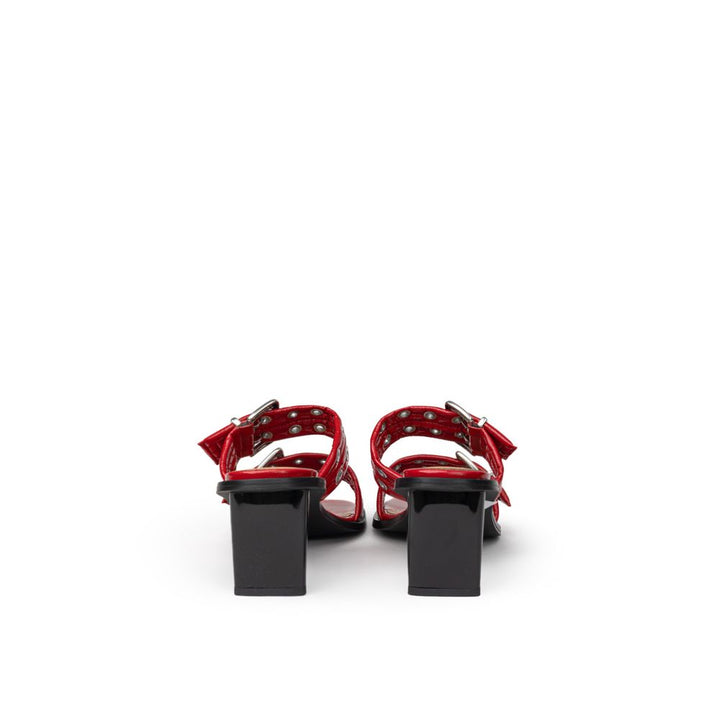 Red Leather Sandal