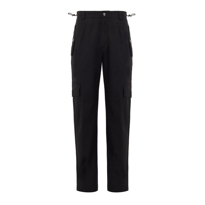 Black Cotton Cargo Pant