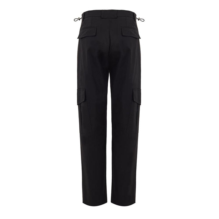 Black Cotton Cargo Pant