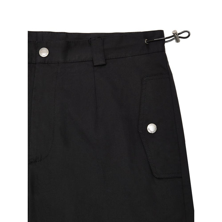 Black Cotton Cargo Pant