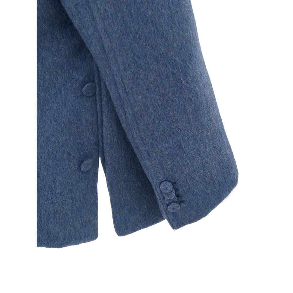 Light Blue Wool Jackets & Coat