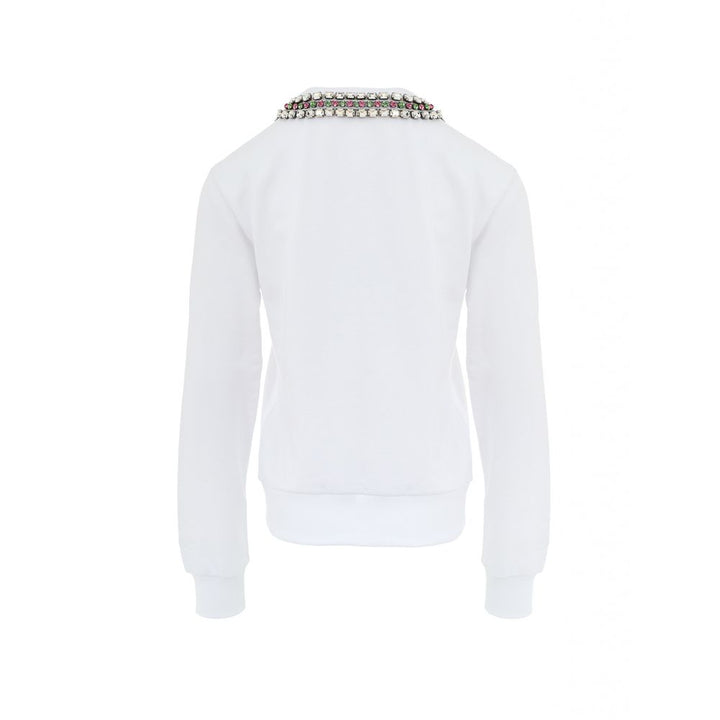 White Cotton Sweatshirt