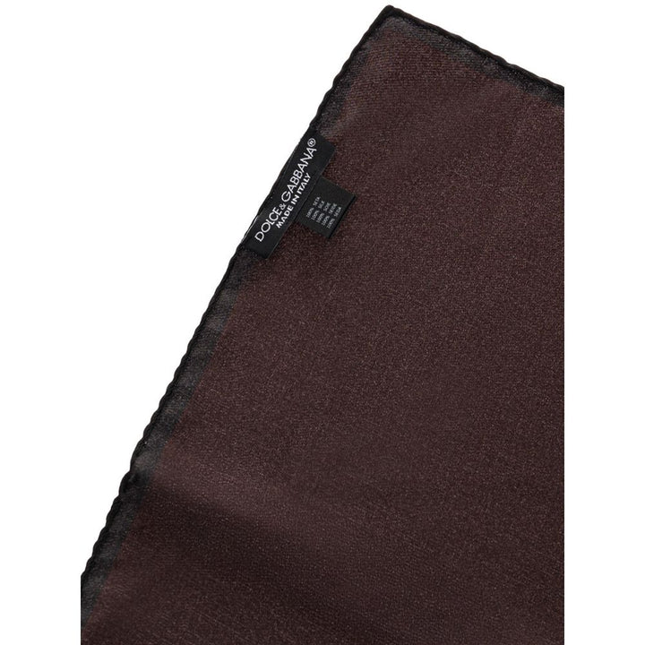 Brown Silk Pocket Square