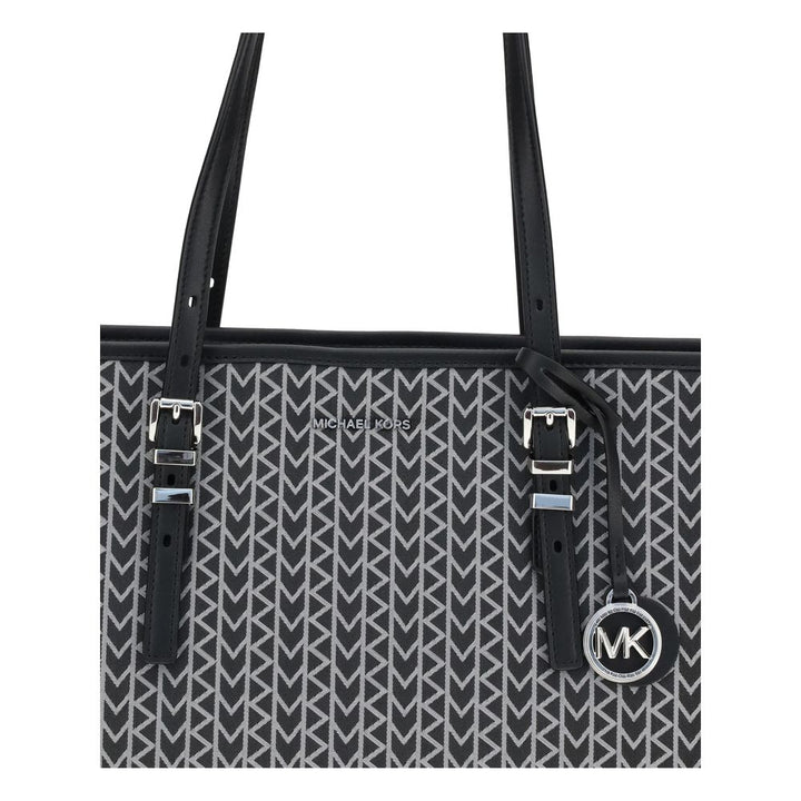 Quinn large jacquard logo Tote Bag