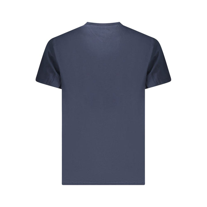 Blue Cotton Men T-Shirt