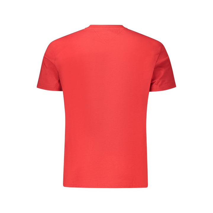 Red Cotton Men T-Shirt