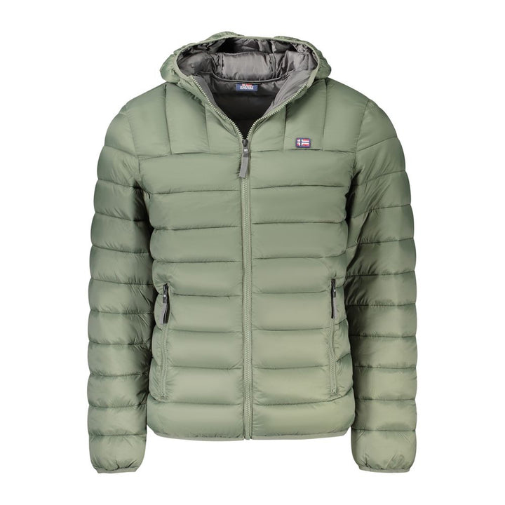 Green Polyamide Men Jacket