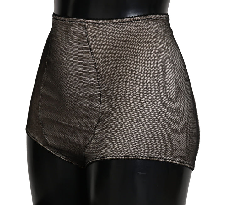 Dolce & Gabbana Bottoms Underwear Beige With Black Net