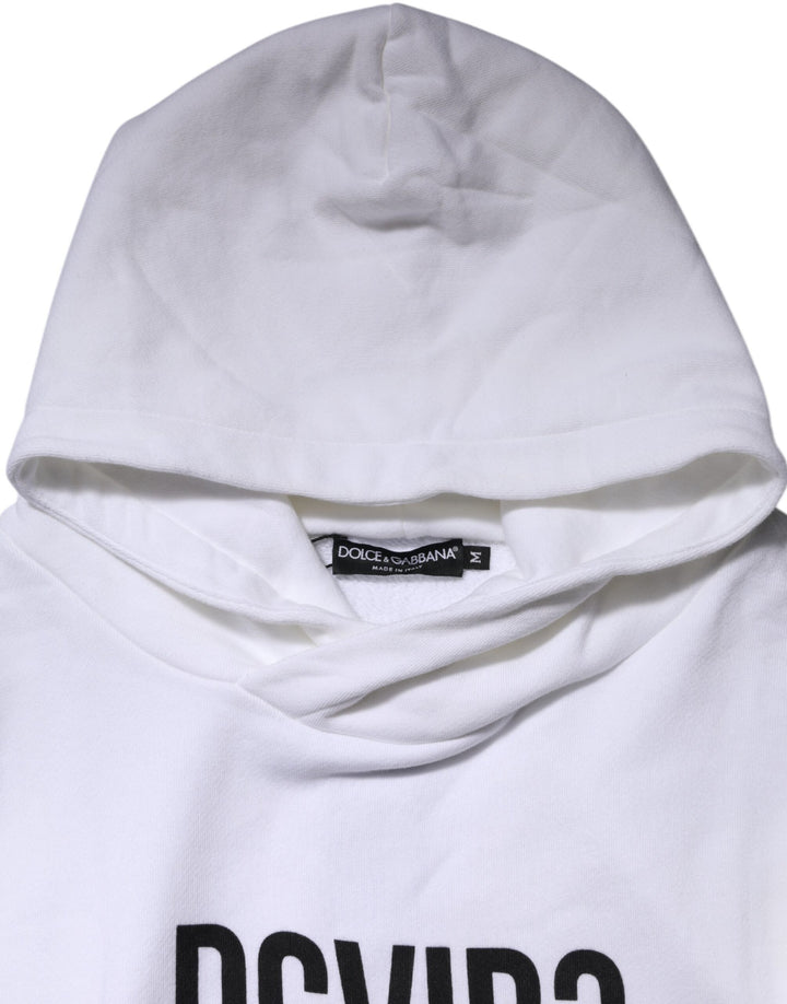 White DG Vib3 Hooded Men Sweatshirt Sweater