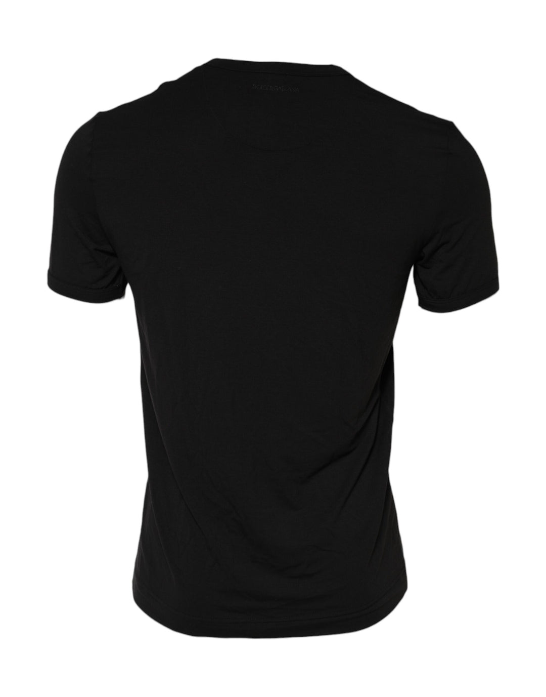 Black Modal Men Crew Neck Underwear T-shirt