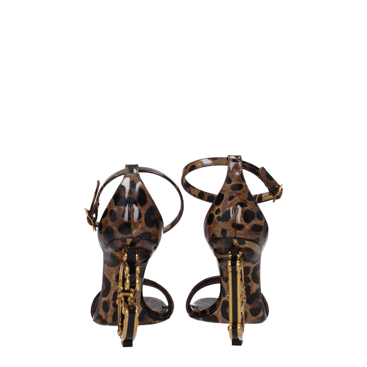 Dolce & Gabbana Brown Leather Sandals