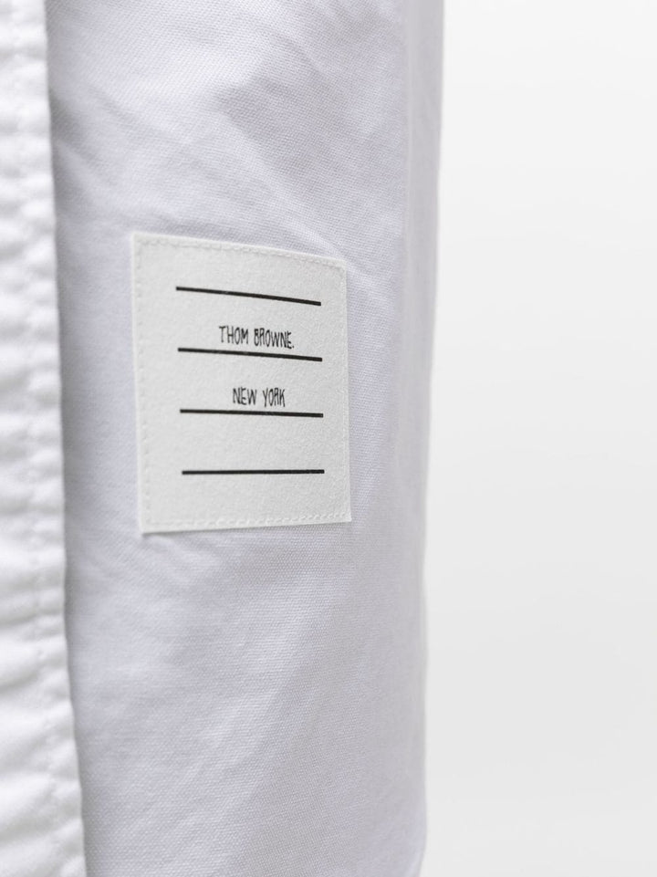 logo-patch cotton shirtdress-4