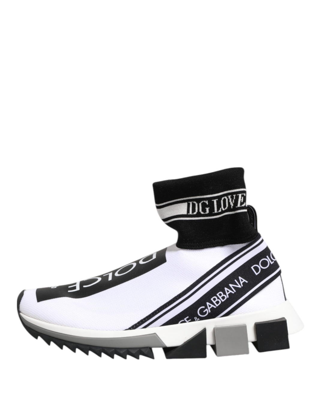 White Black Sorrento Socks Sneakers Shoes
