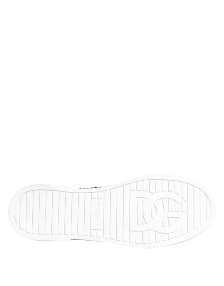 Green Portofino Crystal DG Logo Sneakers Shoes