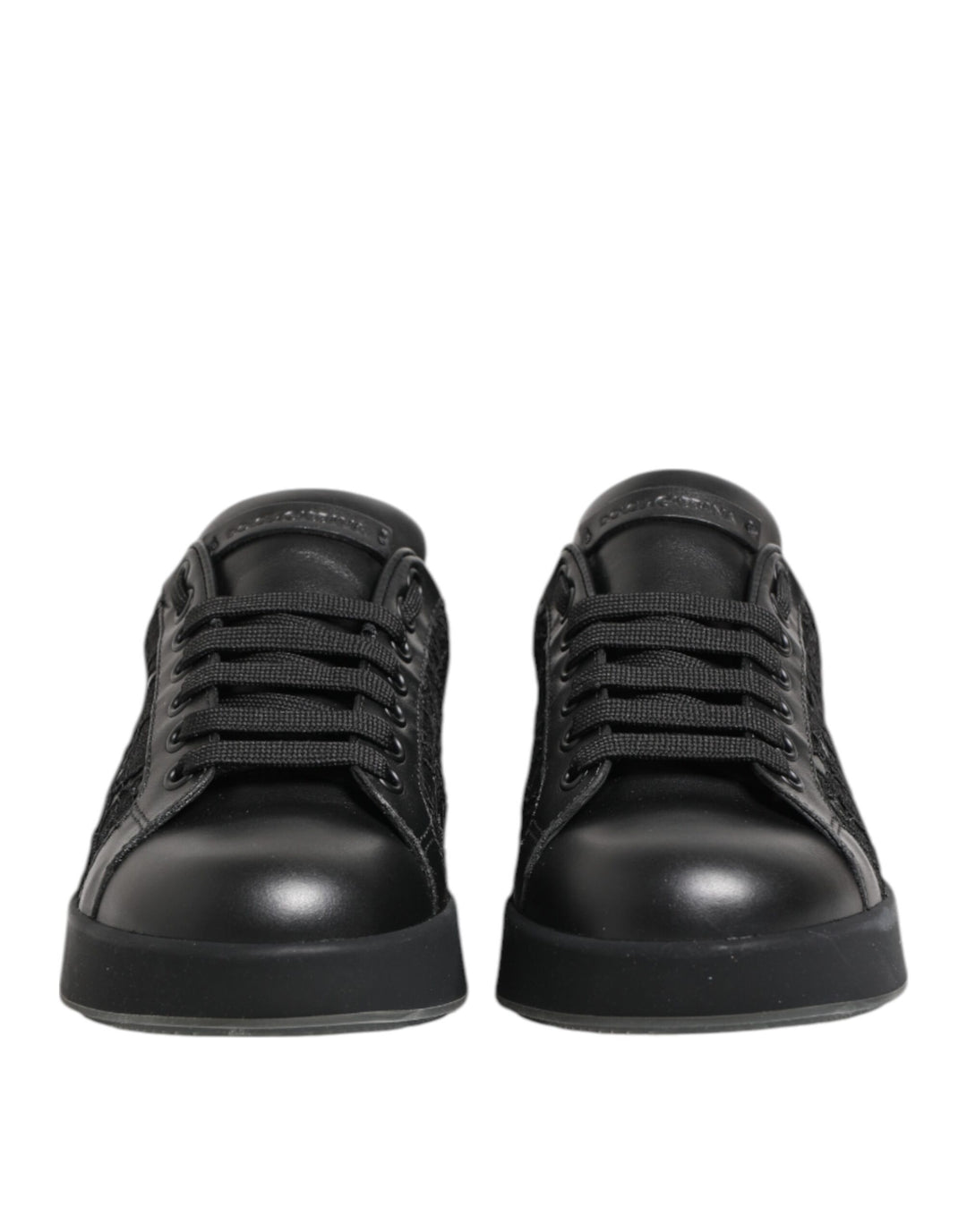 Black Floral Lace Low Top Sneakers Shoes