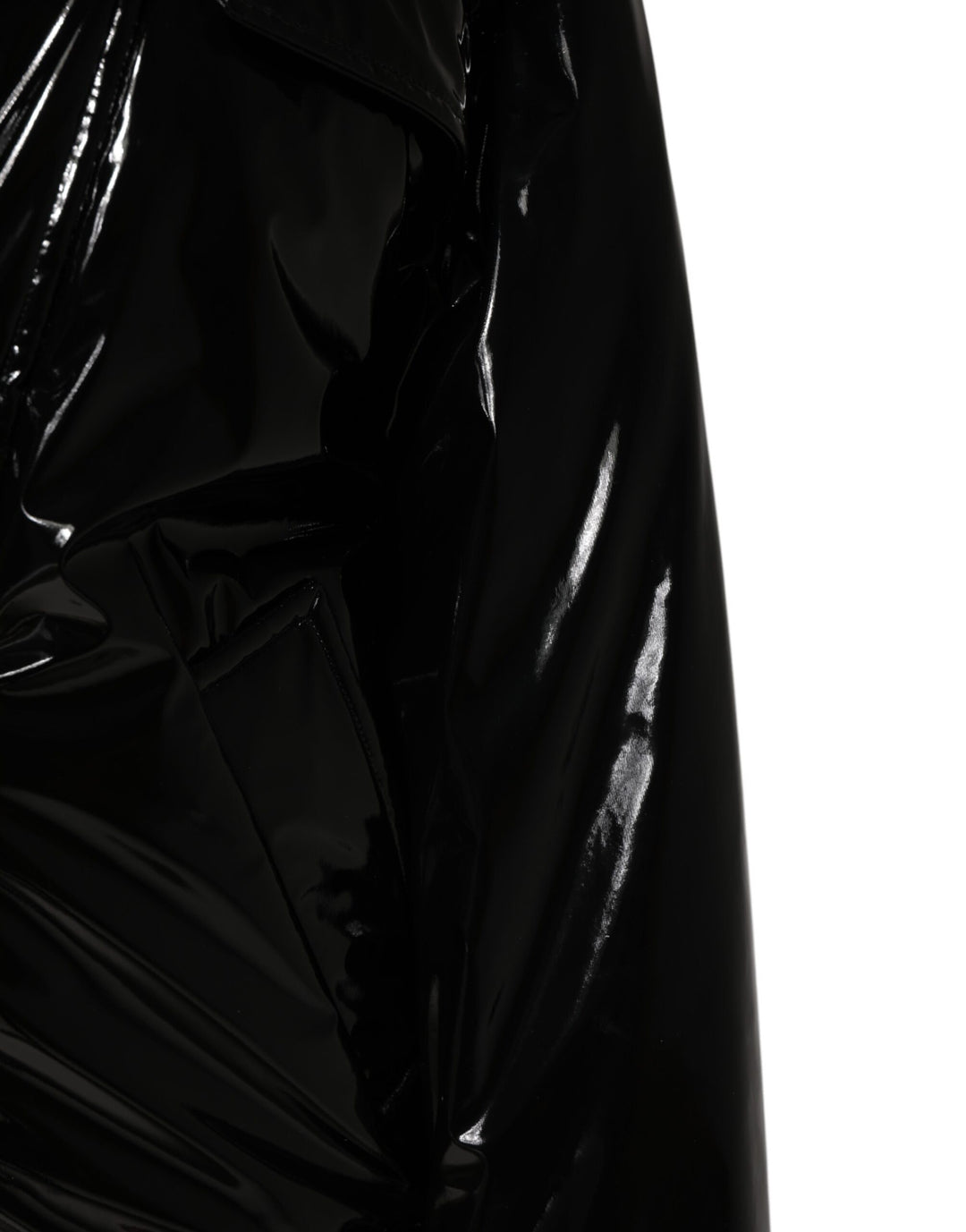 Polyester Black Quilted Puffer Coat  Jacket