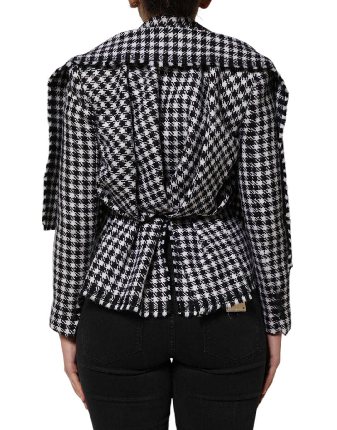 Multicolor Wool Monochrome Patterned Jacket