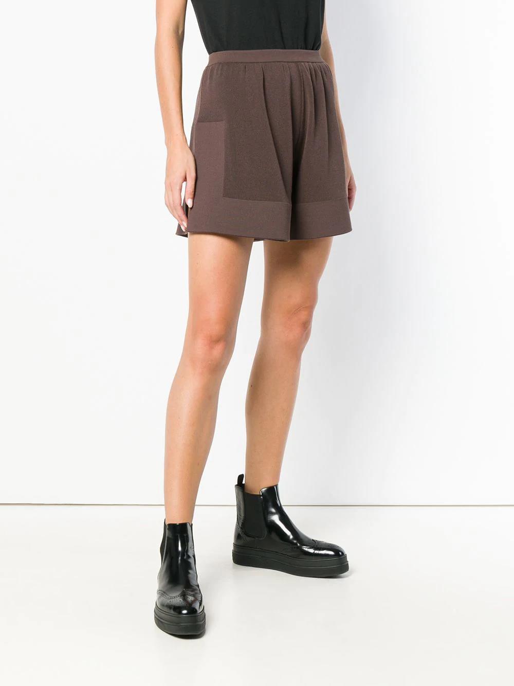 RICK OWENS knitted shorts-2