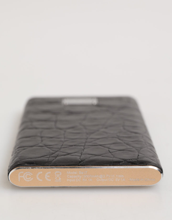 Chic Pink Leather Power Bank