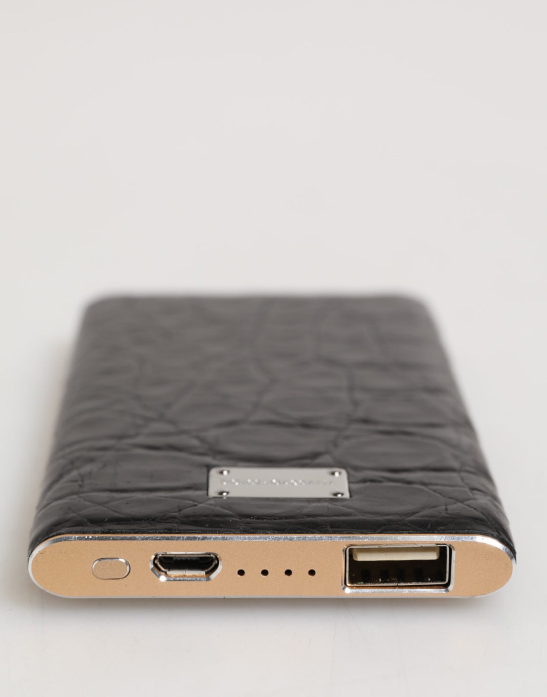 Chic Pink Leather Power Bank