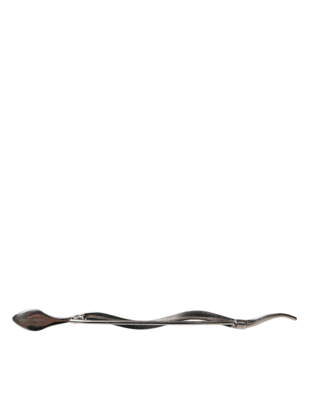 Silver Brass Crystal Spilla Serpente Mens Brooch Pin