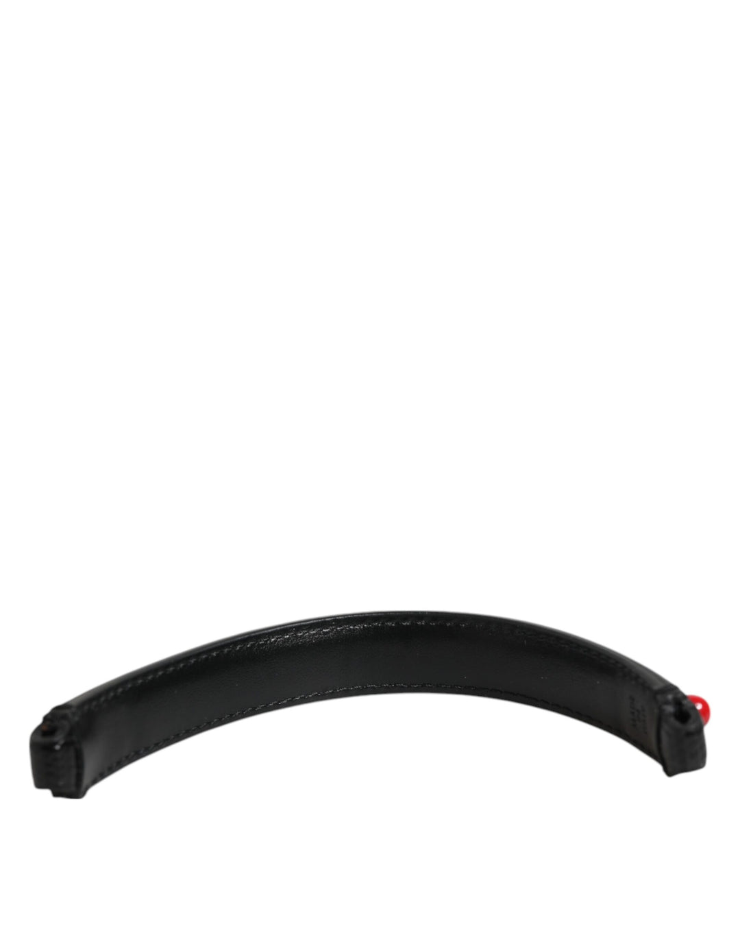 Black Embellished Leather Bag Handle Women Shoulder Strap