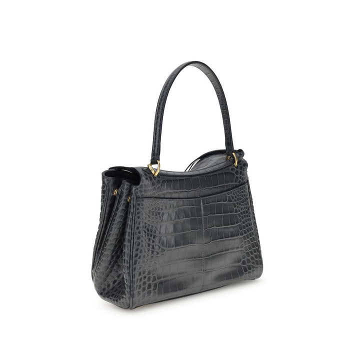 Rodeo Shoulder Bag in crocodile-print leather