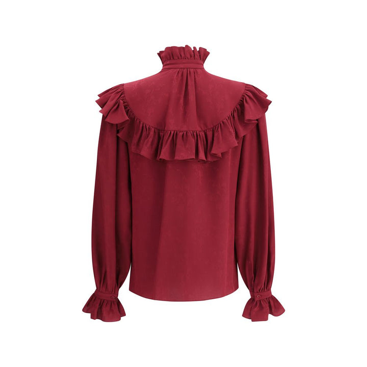 Silk Blouse with ruffles