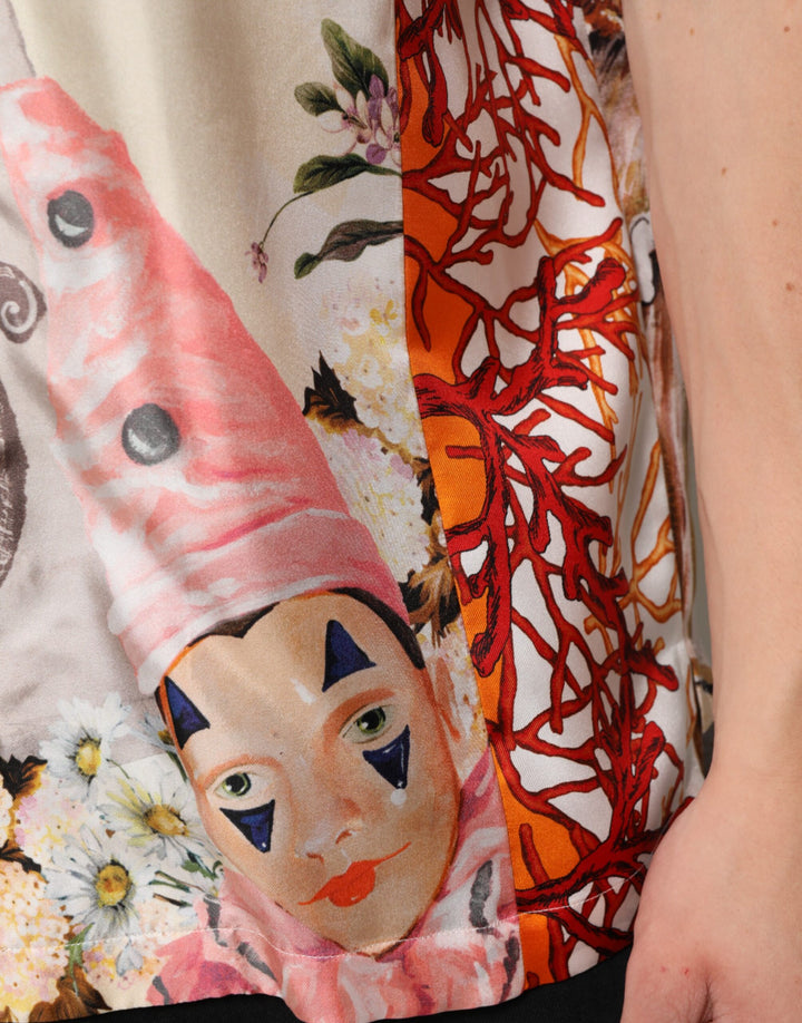 Multicolor Shell Print Hawaii Casual Shirt