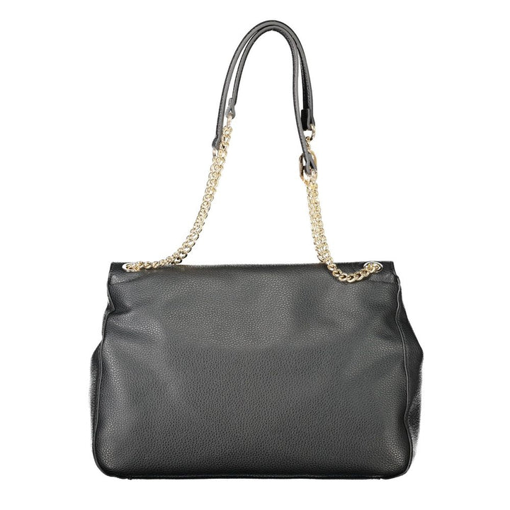 Black Polyethylene Women Handbag