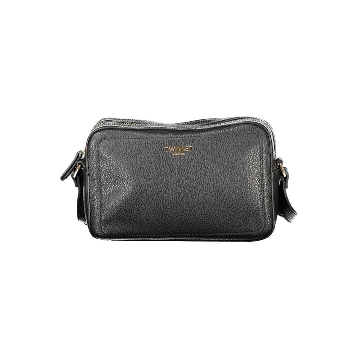 Black Polyethylene Women Handbag