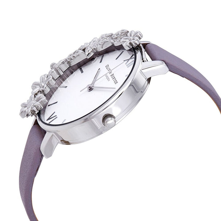 Purple Artificial Leather Watch