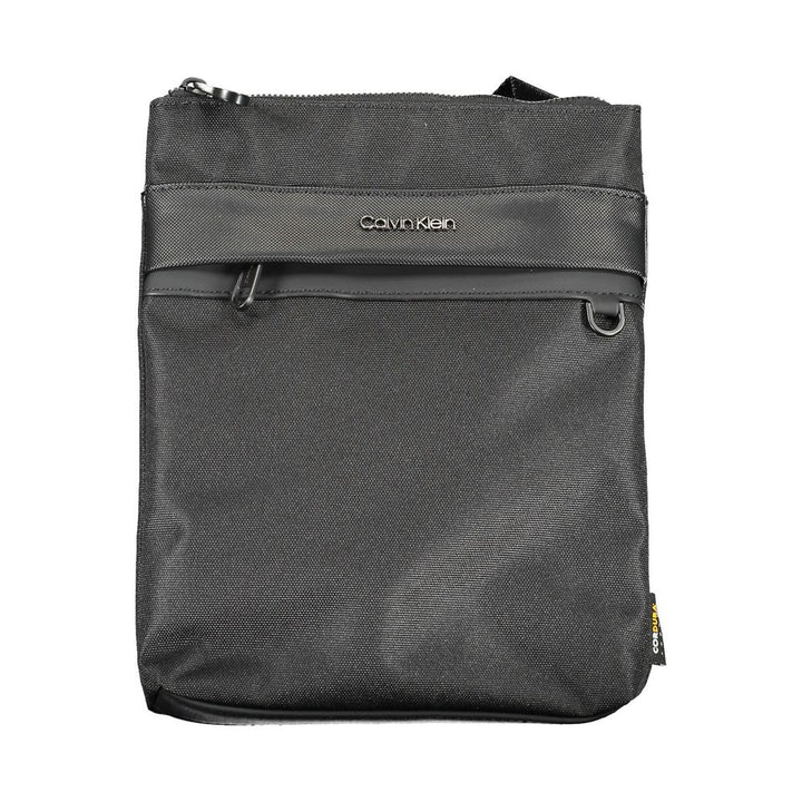 Black Polyester Shoulder Bag