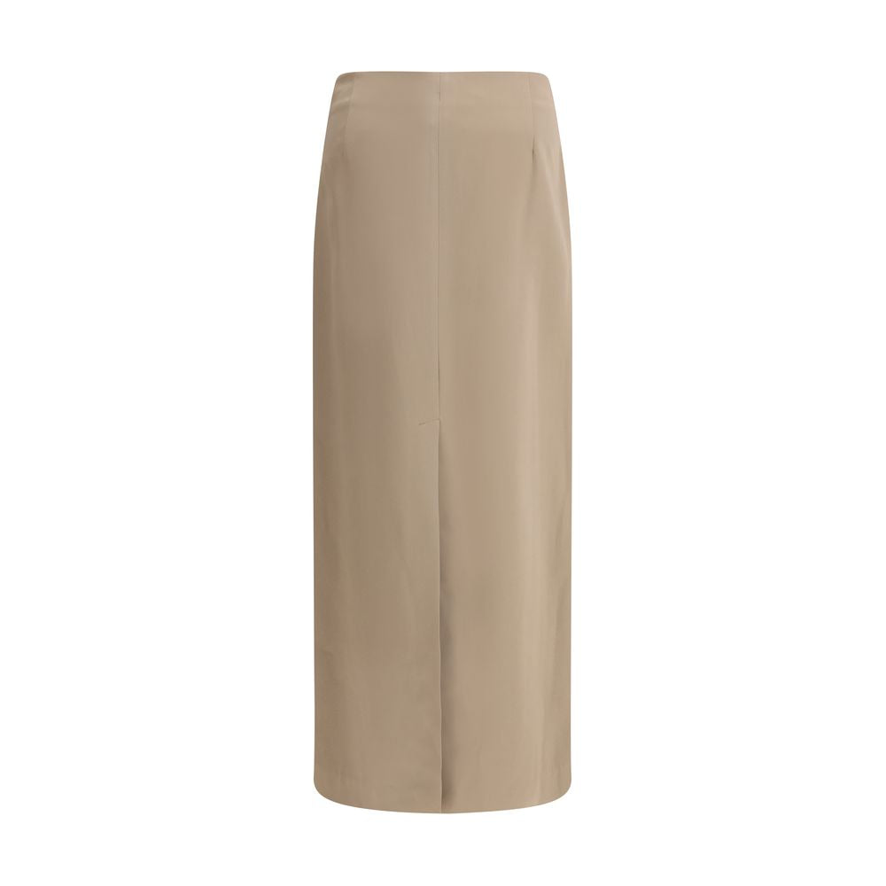 Satin midi Skirt