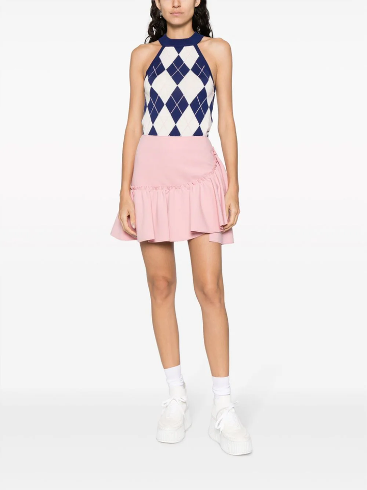 MSGM ruffle-detailing high-waist skirt-2