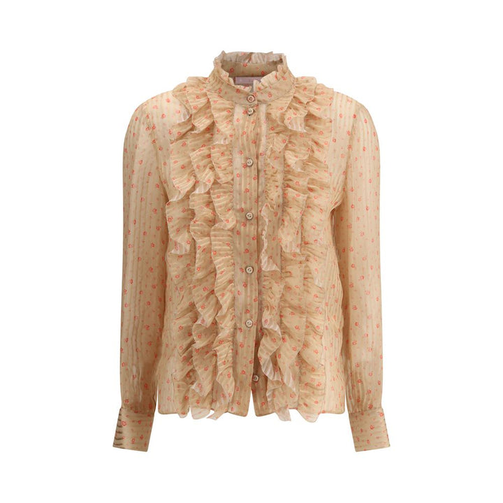 Rouches silk Blouse