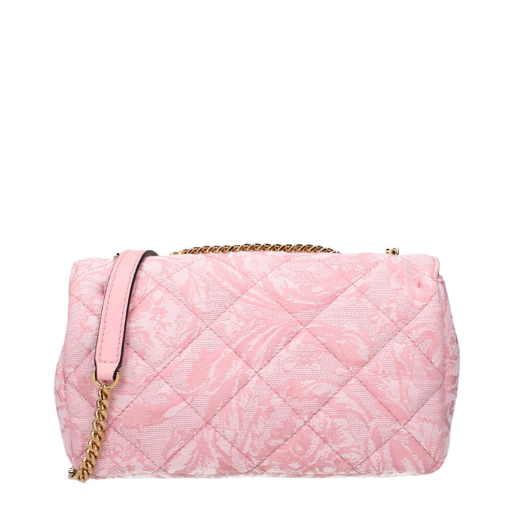 Pink Fabric Shoulder Bags