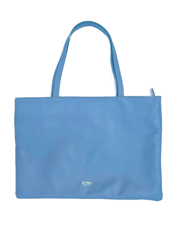LA ROSE tote bag azzurro-4