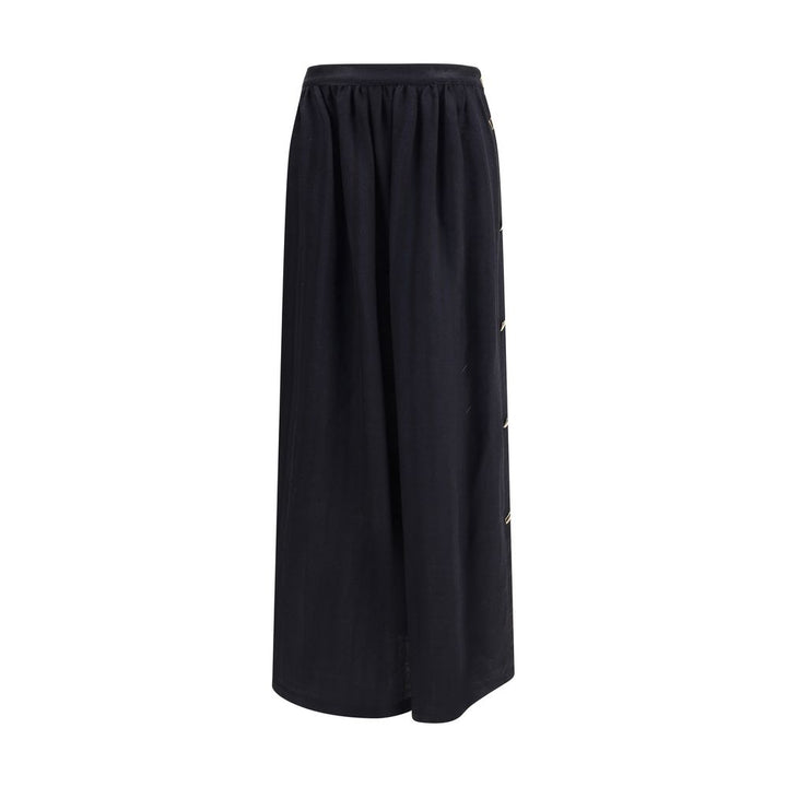 Wool and silk long Skirt