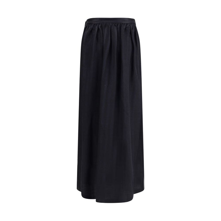 Wool and silk long Skirt