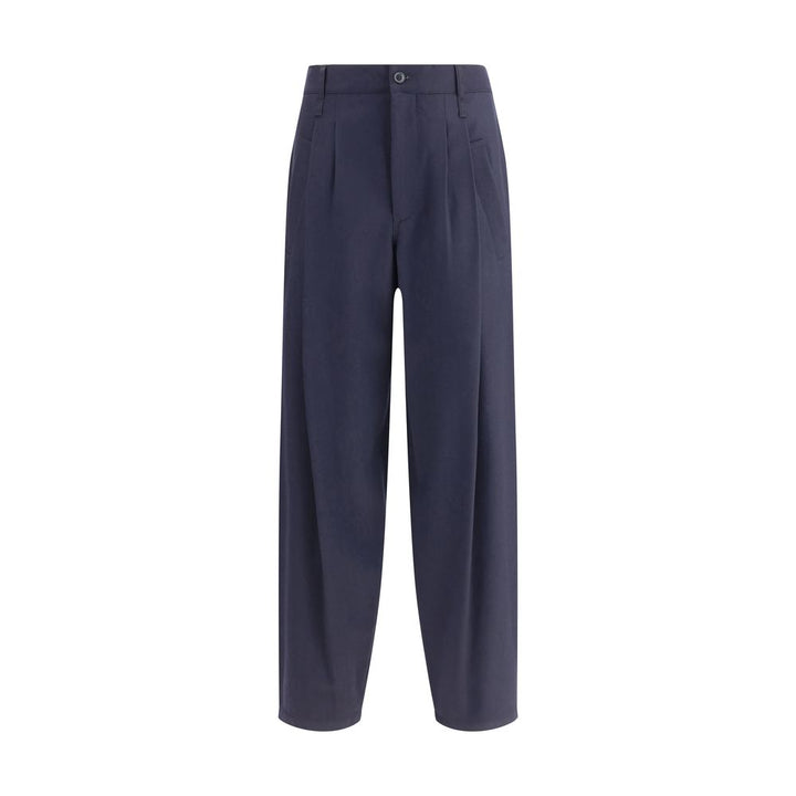 Lightweight wool cloth single-dart Pants