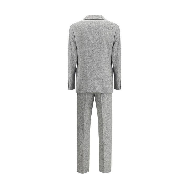 Wool and cashmere buttoned grisaille Suit
