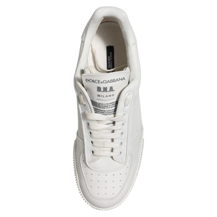 White Miami Leather Low Top Men Sneakers Shoes