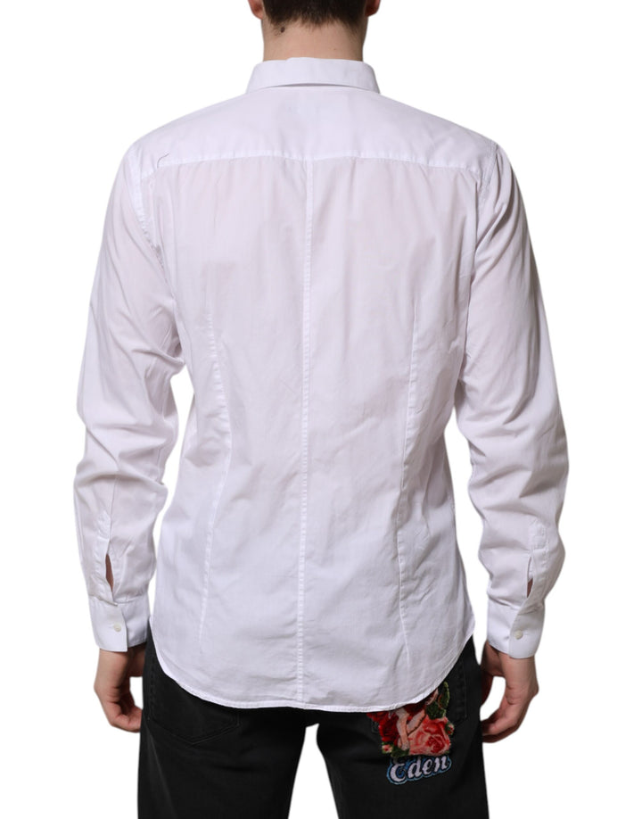White Cotton STAFF Long Sleeves Forma Shirt