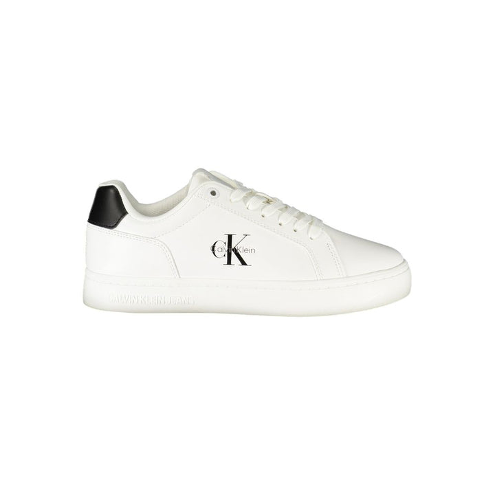 White Polyester Sneaker